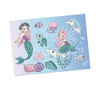 Set de table lavable - Pour enfants - Sirènes sous l'eau - En vinyle de qualité supérieure (sans BPA) - 1 pièce - 44 x 32 cm - Tapis de table antidérapant - Fabriqué en Allemagne