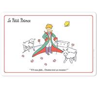 Set de table Le Petit Prince, la rose, le Renard et la boite" Toutes les grandes personnes."