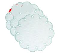 Set de Table Napperon de Serviette Doux rétro Romantique à Bord brodé Carreaux Bleu Clair for la décoration extérieure Serviettes Table fête(Light a 6pcs)