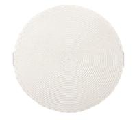 Set de Table Noel Lot de 6 ou 12 Sets Table Ronds 36 cm for Salle à Manger, en polypropylène tissé résistant la Chaleur, avec sous-Verres, for Cuisine, Motif Noël(White,12pc)