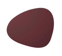 Set de table NUPO en cuir recyclé LINDDNA 44 x 37 Bordeaux