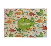 Set de Table Originaux. Set de Table Enfant. Nappe personnalisée avec Prenom. Set de Table Lavable. Napperon. Tissu 30x45 cm. Le Monde des Dinos