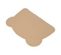 Set de Table Ours, Set de Table en Silicone de Forme Mignonne et Élastique Doux pour Hôtel(brun)