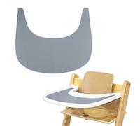 Set de table pour chaise haute en silicone durable, propre et hygiénique, pour chaise haute Tripp Trapp, convient pour Tripp Trapp Trapp Plateau de chaise haute (gris)
