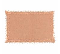 Set de Table rectangulaire 45 x 30 cm en Jute, Bord brodé