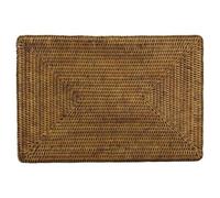 Set de table rectangulaire en rotin antique