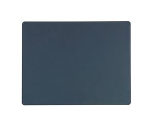 Set de table rectangulaire NUPO en cuir recyclé LINDDNA 45 x 35 Bleu Foncé