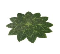 Set de table résistant à la chaleur - Tapis décoratif en forme de feuilles vertes | Tapis de table lavable en forme de feuilles vertes | Tapis de table pour salle à manger, table de cuisine