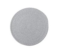 Set De Table Rond Napperon tissé 11/18/24/30, Tapis de Table Rond, Serviette Salle à Manger, antidérapant, résistant la Chaleur, Coussin Dessous Verre