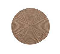 Set De Table Rond Napperon tissé 11/18/24/30, Tapis de Table Rond, Serviette Salle à Manger, antidérapant, résistant la Chaleur, Coussin Dessous Verre