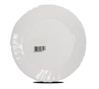 Set de table, service de 36 assiette plate ronde en verre - Diamètre 24 cm