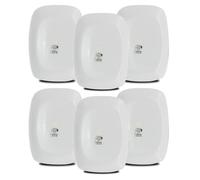 Set de table, service de 6 assiettes, plat de service rectangulaire en verre - Longueur 28 x Profondeur 20 cm -JUANIO