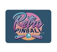 Set de Table Souple Dessous en liège Napperons Bleu - Retro Flipper Pinball Classique Bar Arcade - Grand Format 39,5 x 28,5 cm