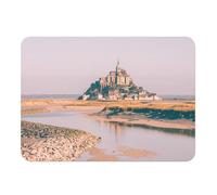 Set de Table Souple Dessous en liège Napperons Mont Saint Michel Marée Basse Monument France Patrimoine Mondial - Grand Format 39,5 x 28,5 cm