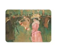 Set de Table Souple Dessous en liège Napperons Toulouse Lautrec Moulin Rouge Impressionnisme Peinture - Grand Format 39,5 x 28,5 cm