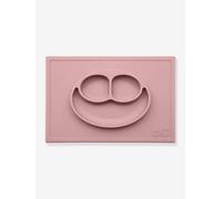 Set de table tout-en-un avec assiette Happy mat en silicone rose TU
