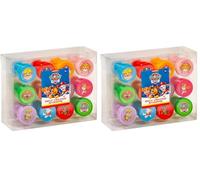 Set de tampons auto-encreurs dans différents motifs Paw Patrol de Chase, Marshall, Skye, Rubble, Zuma - Cadeau pour enfants (Lot de 2)