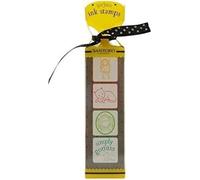 Set de tampons avec encre - Rubis (Jaune)