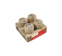 Avenue Mandarine Set de tampons bois Appréciations Textes 2 Ø 25 mm 4 pcs Marron