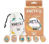 Set de tampons en bois, activité créative parent-enfant, dinos multicolor TU