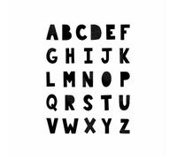 Set de tampons transparent - Jolies comptines alphabet