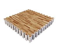 Set de tapis de protection Gorilla Sports -8 Tapis de protection du sol en différentes couleurs 60 x 60 cm | Tapis de protection du sol. Tapis puzzle, Effet bois