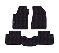 Set de Tapis fabriqué pour Renault Megane Coach de 1996 à 1999 en Moquette de Fibre de Fond, fabriqué en Italie Anthracite +Logo