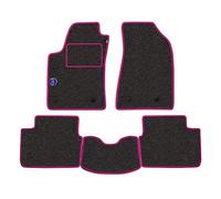 Set de Tapis fabriqué pour Seat Alta FR de 2006 à 2016 en Moquette Automobile, fabriqué en Italie, Gris avec Armoiries