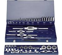 Set de tarauds et filières HSS, 54 pcs Eventus by Exact 10723 métrique M3, M4, M5, M6, M8, M10, M12, M14, M16, M18, M20 54 pièces