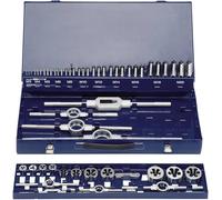 Set de tarauds et filières HSS, 54 pcs Eventus by Exact 10723 métrique M3, M4, M5, M6, M8, M10, M12, M14, M16, M18, M20 54 pièces