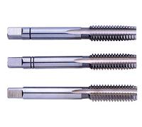 Exact – Set de tarauds manuels 1610004, 3 pièces M3 0,5 mm HSS coupe à droite