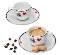 Set de tasses à expresso - RITZENHOFF & BREKER - Caffee Amore - Porcelaine - 4 pièces - Couleurs italiennes