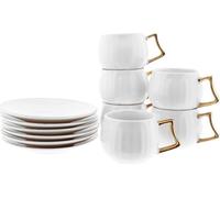 Set de tasses à moka en porcelaine - une élégance intemporelle dans trois designs exclusifs Or