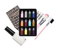 Set De Tatouage De Paillettes Kit De Tatouage De Henné Targe-coiffe Temporaire Cosmétique Glitter Art Paint Tatouage Glitter Modèle Avec Des Pochoirs Colle Pour Le Spectacle De Festival