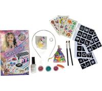 Set de tatouage pailleté avec bijoux et autocollants 18pcs