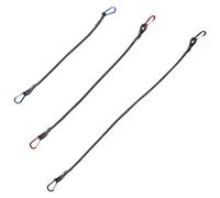Set de tendeurs à bagages 3 pièces L.60,80,100cm avec carab. h.UNITEC