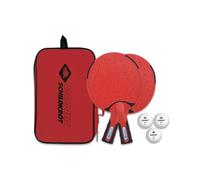 Set de tennis de table Donic-Schildkröt Outdoor - Weatherproof, 2 Schläger + 3 Bälle Rouge TU