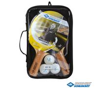 Donic Schildkröt Set Tennis de Table Persson 500 | 2 Raquettes Liège | 3 Balles 2 Étolles | Sac de Transport | Jeu Loisirs & Famille