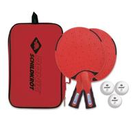 Donic-Schildkröt Set de Tennis de Table Outdoor, Résistant aux Intempéries, 2 Raquettes en Plastique Robustes et Lavables, 3 Balles, dans Un Sac de Transport Pratique, 788662