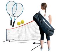 Schildkröt Backpack Tennis Set, Ensemble de Tennis Amateur, Filet Autoportant, Dimensions 300cm x 75cm, 2 Raquettes, 2 Balles (Ø7mm), 6 Cônes en Plastique, dans Un Sac à Bandoulière, 970986