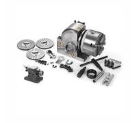 Set De Tête À Diviser Simple Verticale/Horizontale 4/5/6 Pouces, Avec Mandrin 3 Mors Et Contre-poupie MT2, Angle Réglable De -10° À 90°, Pour Division Sur Fraiseuse(5in)