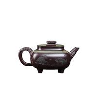 Set De Théière Et Tasse De Noël Boue D'aubergine Violette, Neuf Poissons Jouant Avec De L'eau, Service À Thé, Théière En Argile Faite La Main Cent Yeux