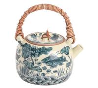 Set De Théière Et Tasse De Noël Oolong Thé Cravate Guan Yin Jasmin Type Céramique Ouverture Poisson Bouilloire Poterie Lotus Théière Cérémonie Ensemble Lait