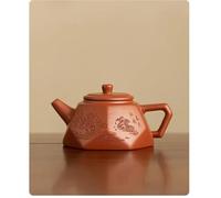 Set De Théière Et Tasse De Noël Pot De Diamant Hexagonal Fait La Main Minerai Brut Boue Théière Bouilloire Zisha Accessoires 210 Ml Boutique Paysage Argile Violette