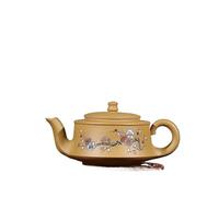 Set De Théière Et Tasse De Noël Pot Fleur Prunier Fait Main Minerai Brut Section Or Bouilloire Boue Service À Thé Zisha, Fournitures Cafés, Théières Créatives Argile Violette 250ml