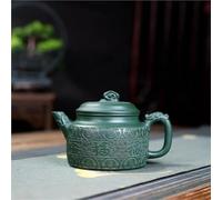 Set De Théière Et Tasse De Noël Pot Nuages Bon Augure Fait Main Minerai Brut, Boue Verte Bouilloire Brassage Thé Avec Passoire, Service Zisha, Théières Argile Violette 280ml