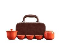 Set De Théière Et Tasse De Noël Pot Trois Tasses, Costume Glace Craquelée, Glaçage Beauté, Infuseur Thé Pour La Maison, Four Céladon, Service Portable Voyage En Plein Air(Type-H)