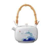Set De Théière Et Tasse De Noël Service À Thé Kung Fu Avec Filtre, Céramique Grossière, Pot En Argile Violette, Théière, De Levage Style Puer Peint La Main(Type-E)