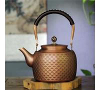Set De Théière Et Tasse De Noël Service À Thé Kung Fu, Cuisinière Gaz, Chaudière Universelle Charbon Bois, Théière En Cuivre Grande Capacité 2L, Bouilloire Pur Vintage(Type-D)