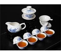 Set De Théière Et Tasse De Noël Service À Thé Kung Fu En Céramique, 8 Tasses, 1Gai Wan, 1 Tasse Gongdao, De Voyage, Verres Café Et(Type-A)